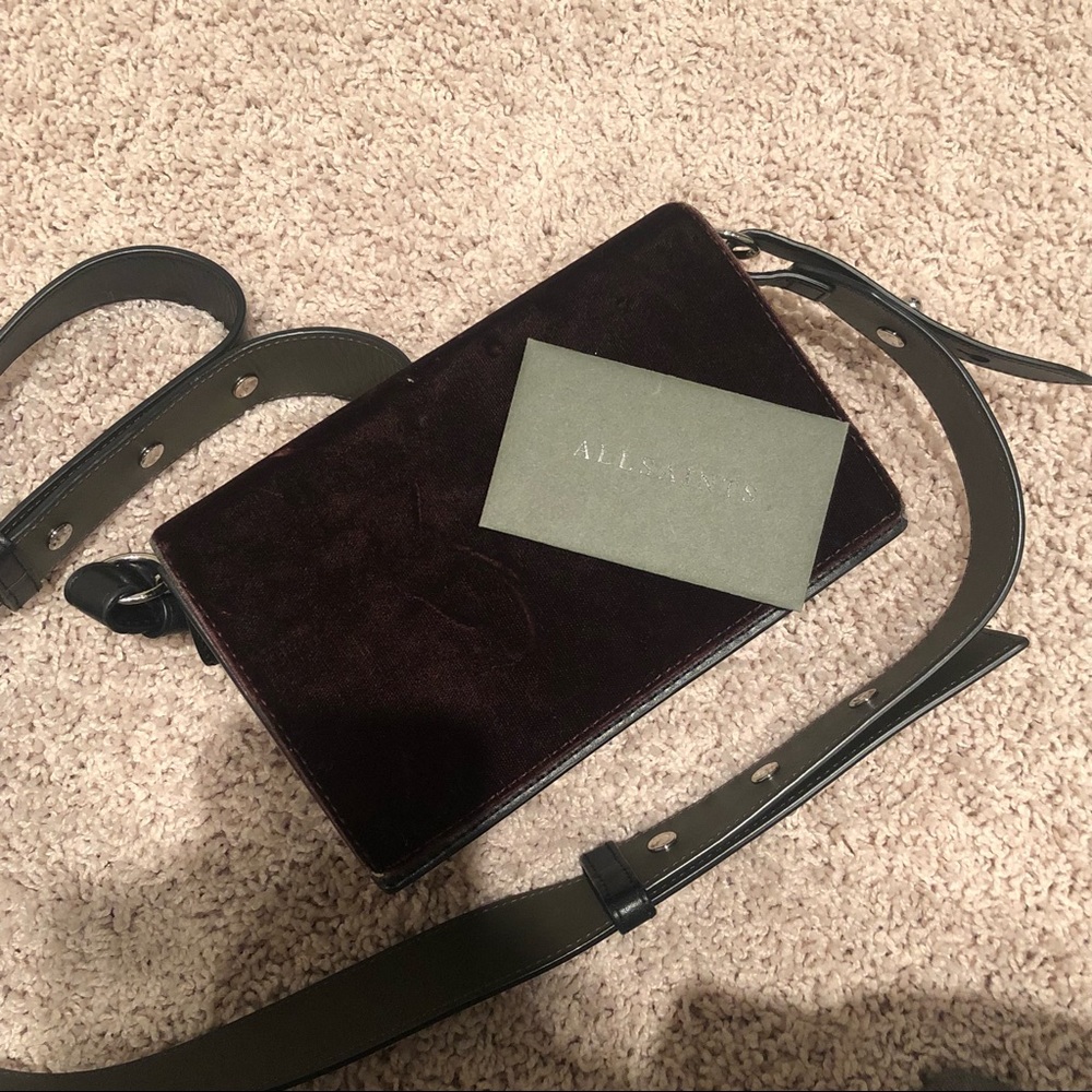Leather all saints purse.